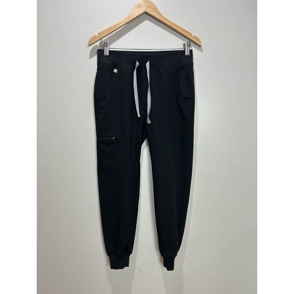 FIGS Technical Collection Jogger Scrub Pants Cargo Black Women’s XS